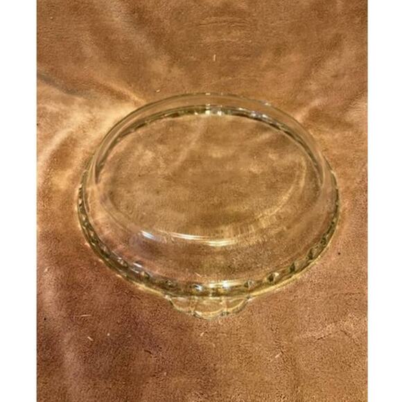 Vintage Pyrex 9.5" Deep Dish Pie Plate (229), Crimped Edges, Fluted Handles - Picture 2 of 4